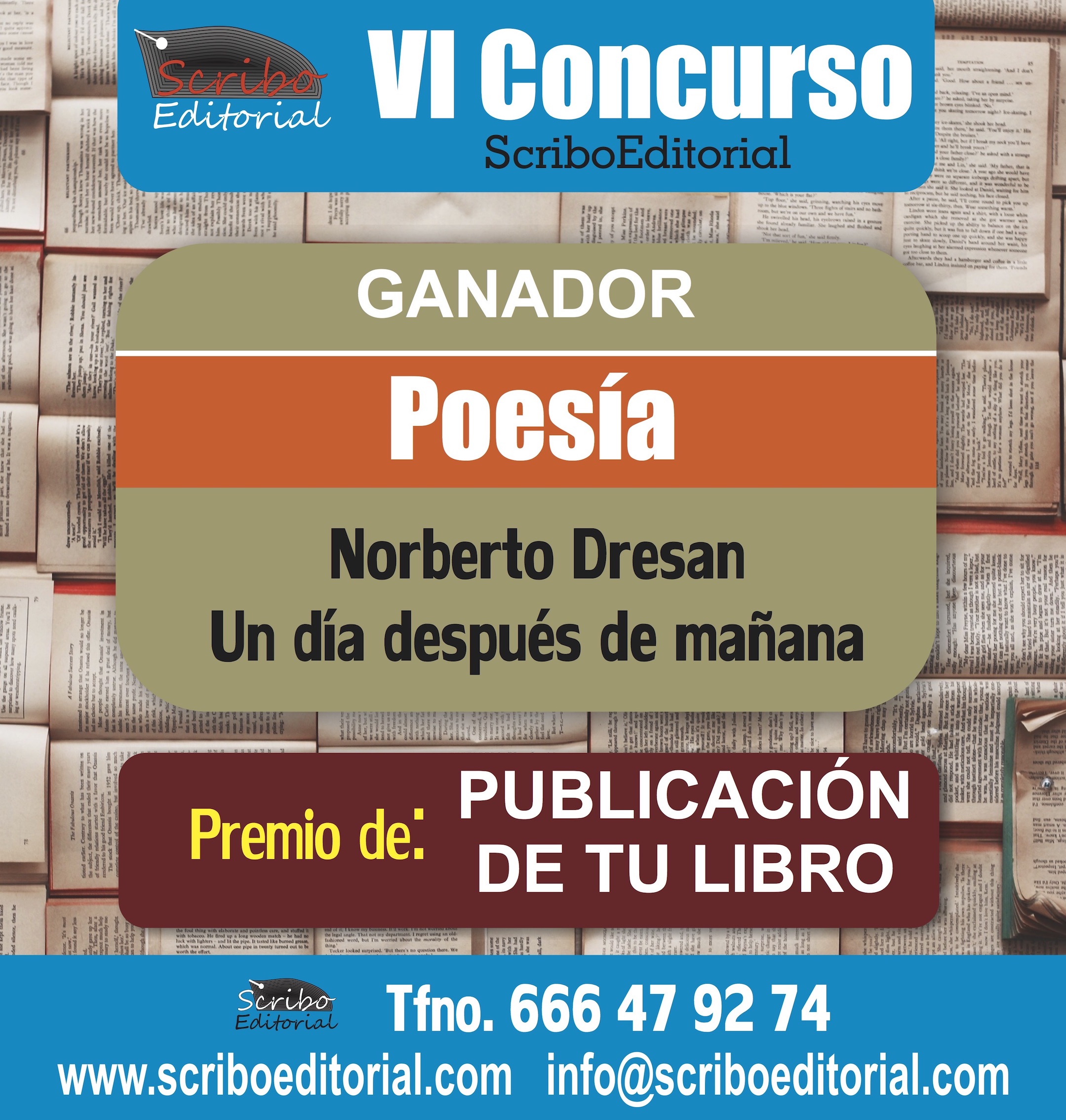 Poesía Ganadora VI Concurso Scribo Editorial - Scribo Editorial